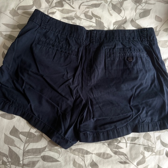 J. Crew Navy Cotton Mid-Rise Shorts - Picture 4 of 5